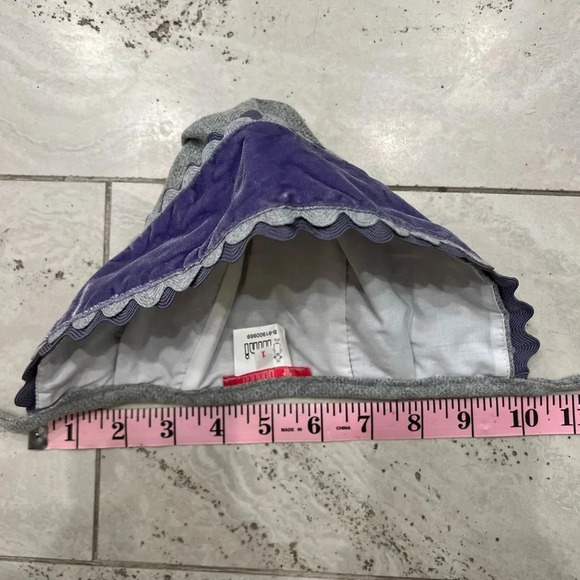 Baby Bonnet with Lavender RicRac - Picture 10 of 10